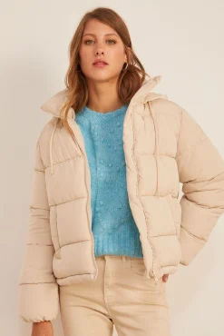 * Chaqueta Acolchada Poliester Reciclado Arena New