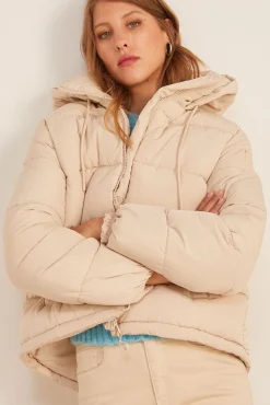 * Chaqueta Acolchada Poliester Reciclado Arena New