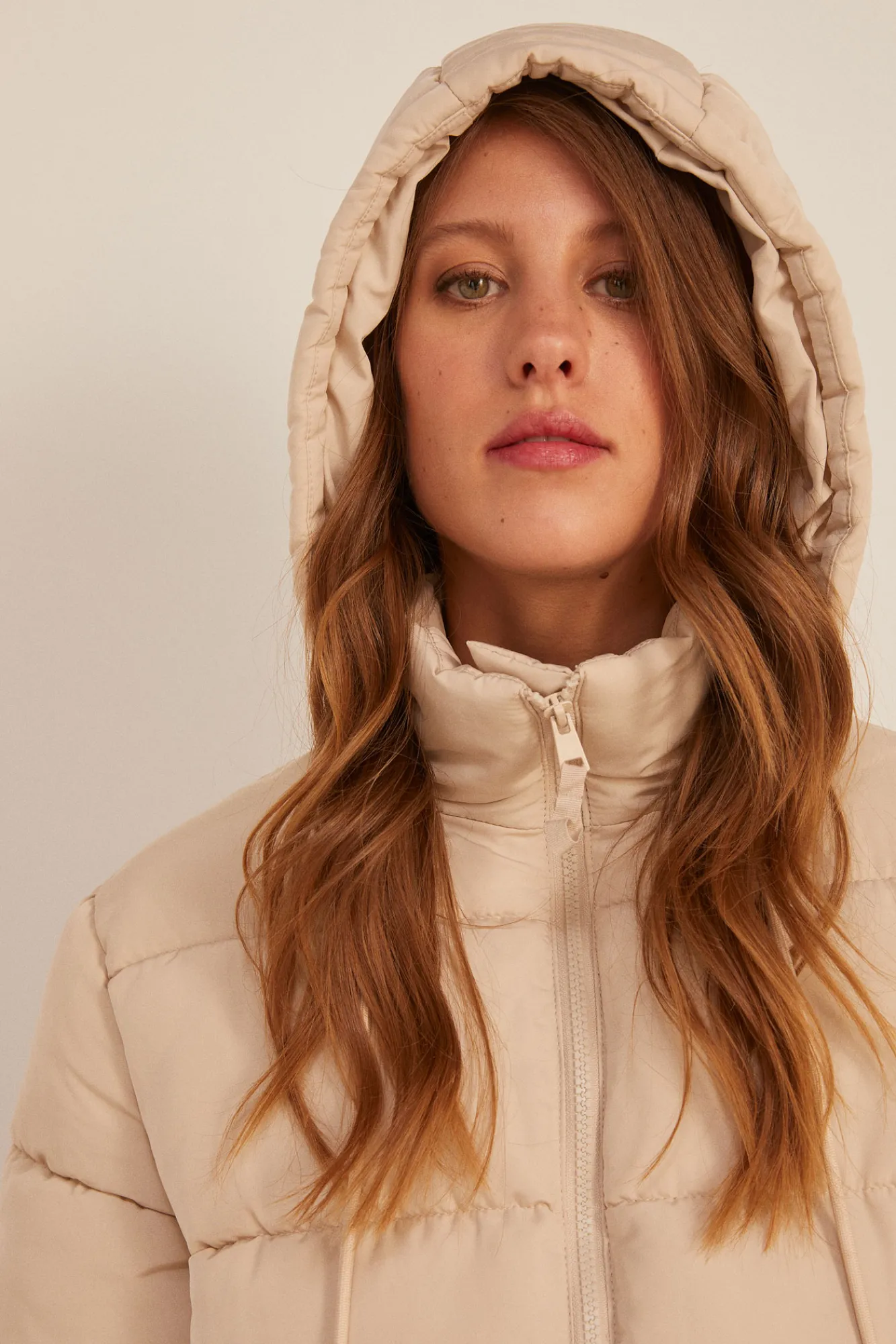 * Chaqueta Acolchada Poliester Reciclado Arena New