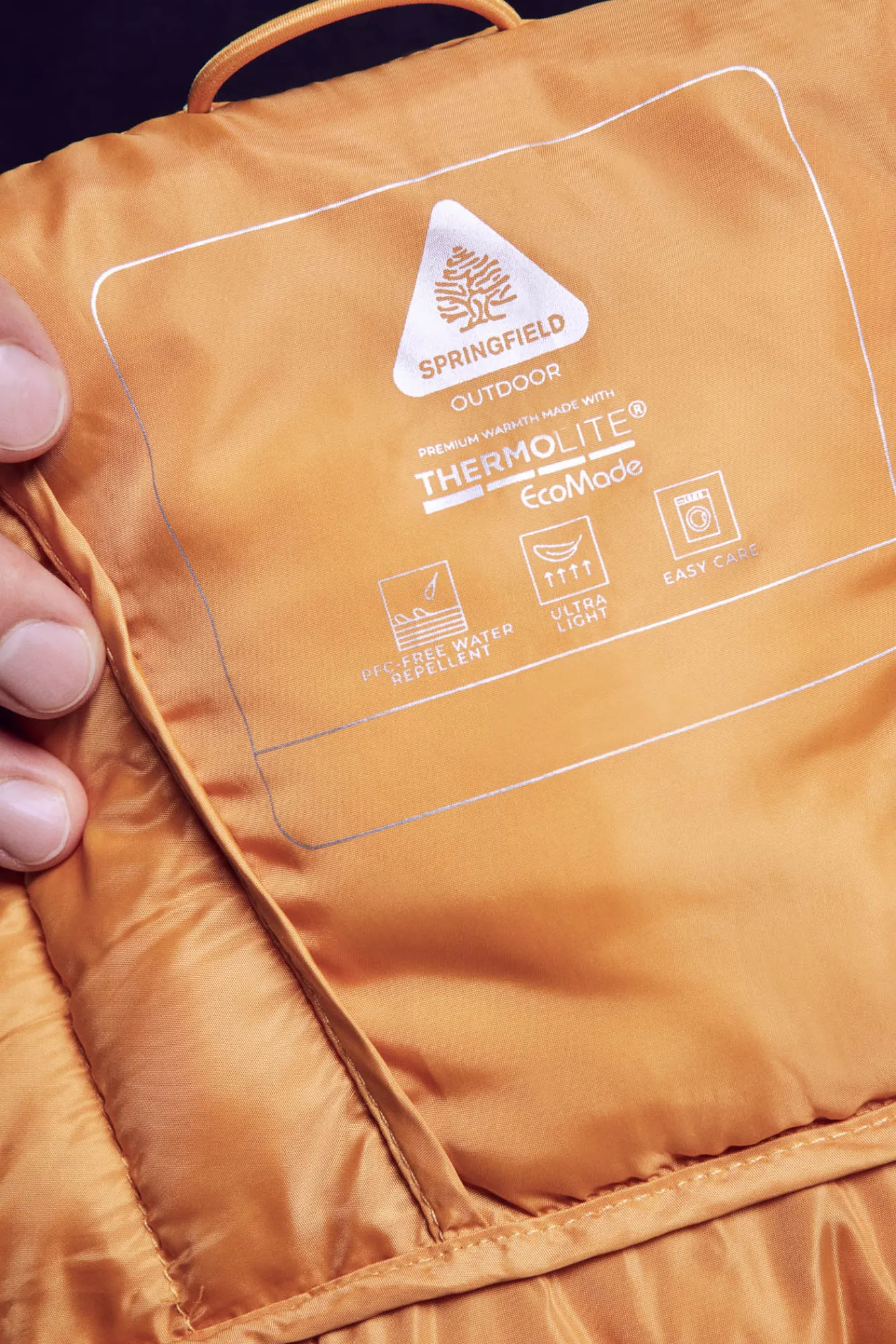 * Chaqueta Acolchada Termica Amarillo Best
