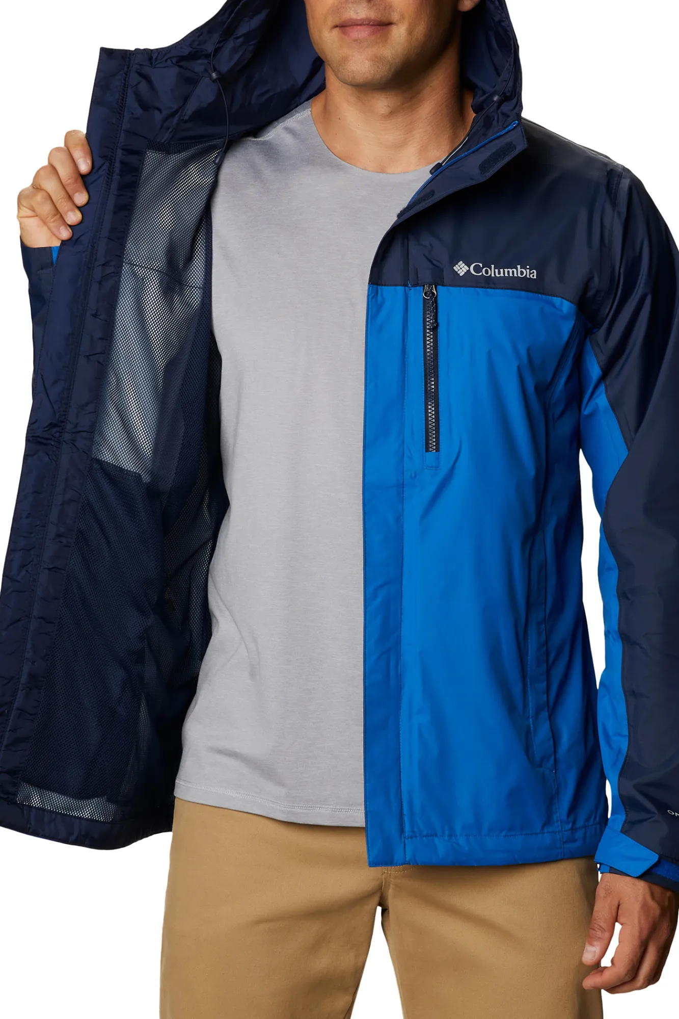 Columbia Chaqueta Hombre Pouring Adventure™ Azul Medio