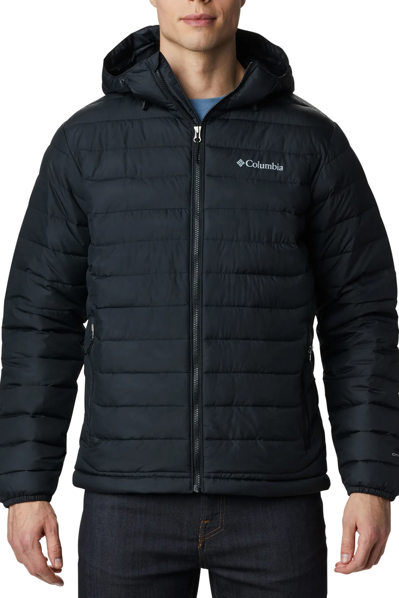 Columbia Chaqueta Con Capucha Para Hombre Powder Lite™ Negro Discount