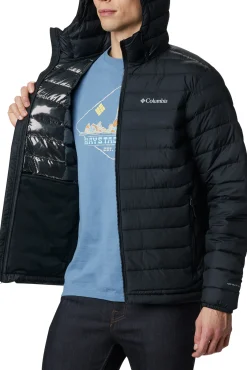 Columbia Chaqueta Con Capucha Para Hombre Powder Lite™ Negro Discount