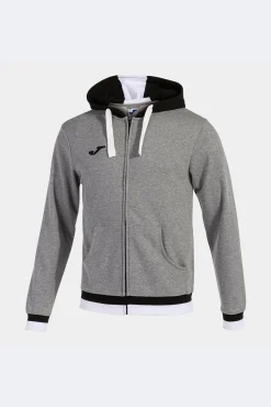 Joma Chaqueta Con Capucha Confort Gris Melange Negro Gris Claro Clearance