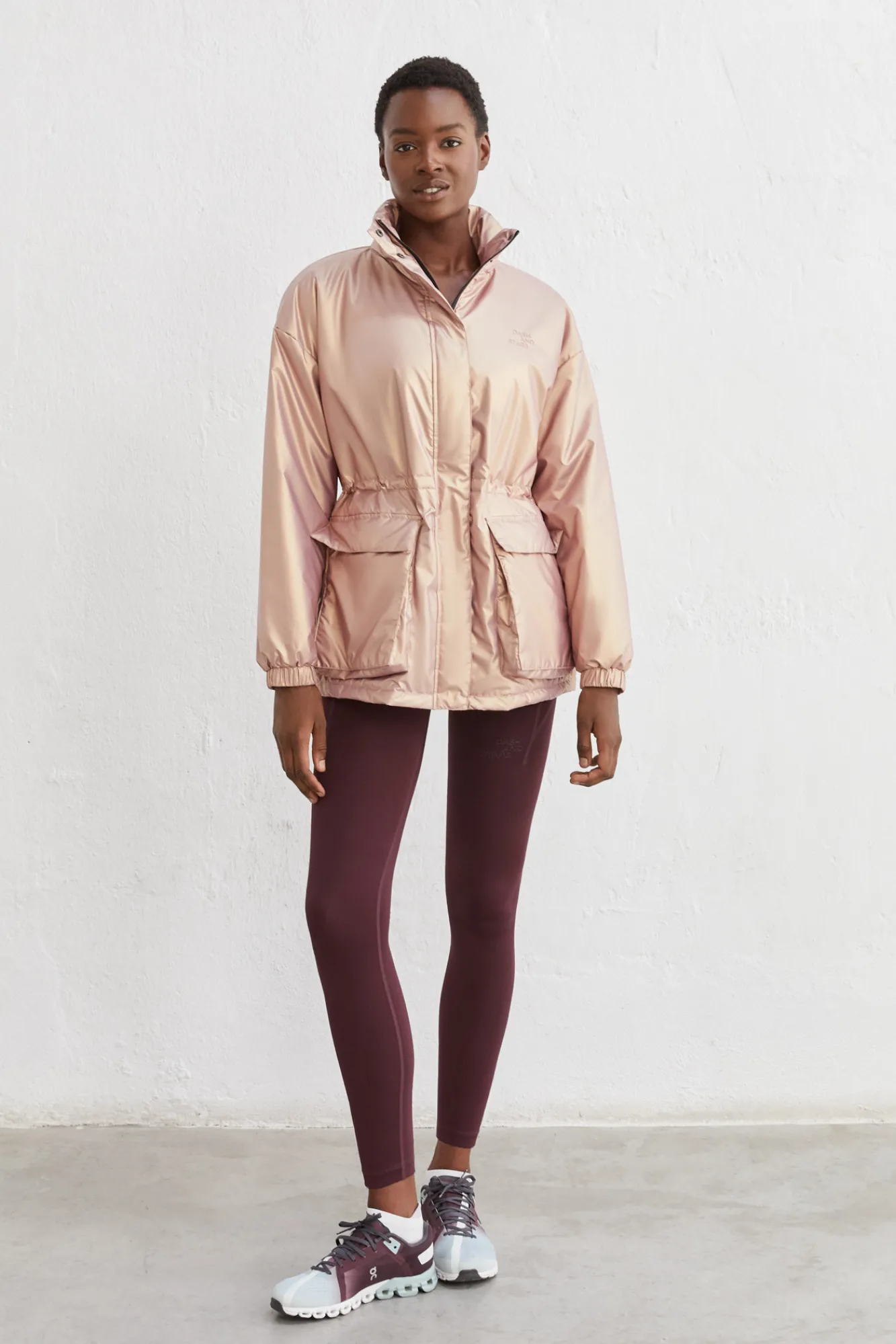 Dash and Stars Chaqueta Cortavientos Impermeable Rosa Discount