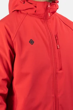 Izas Chaqueta Cortavientos Softshell Haiti Rojo Outlet