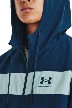 Under Armour Chaqueta Cortavientos Turquesa Outlet
