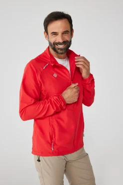 Izas Chaqueta Ligera Y Funcional De Running Y Trekking Rojo Clearance
