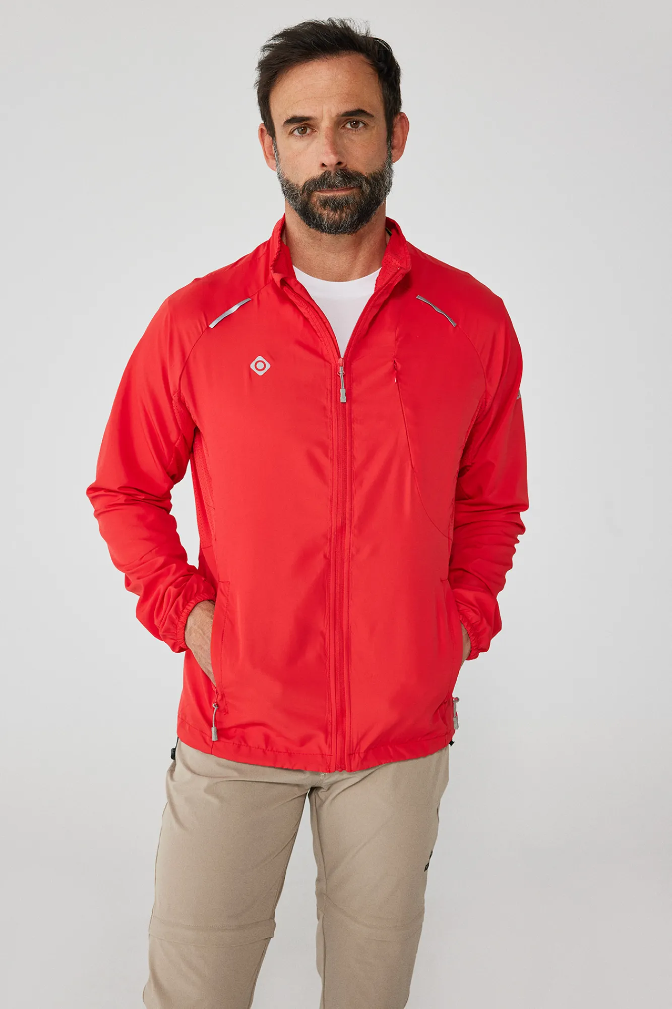 Izas Chaqueta Ligera Y Funcional De Running Y Trekking Rojo Clearance