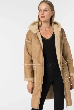 Tiffosi Chaqueta Oveja Polipiel Con Capucha Tostado Online