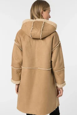 Tiffosi Chaqueta Oveja Polipiel Con Capucha Tostado Online