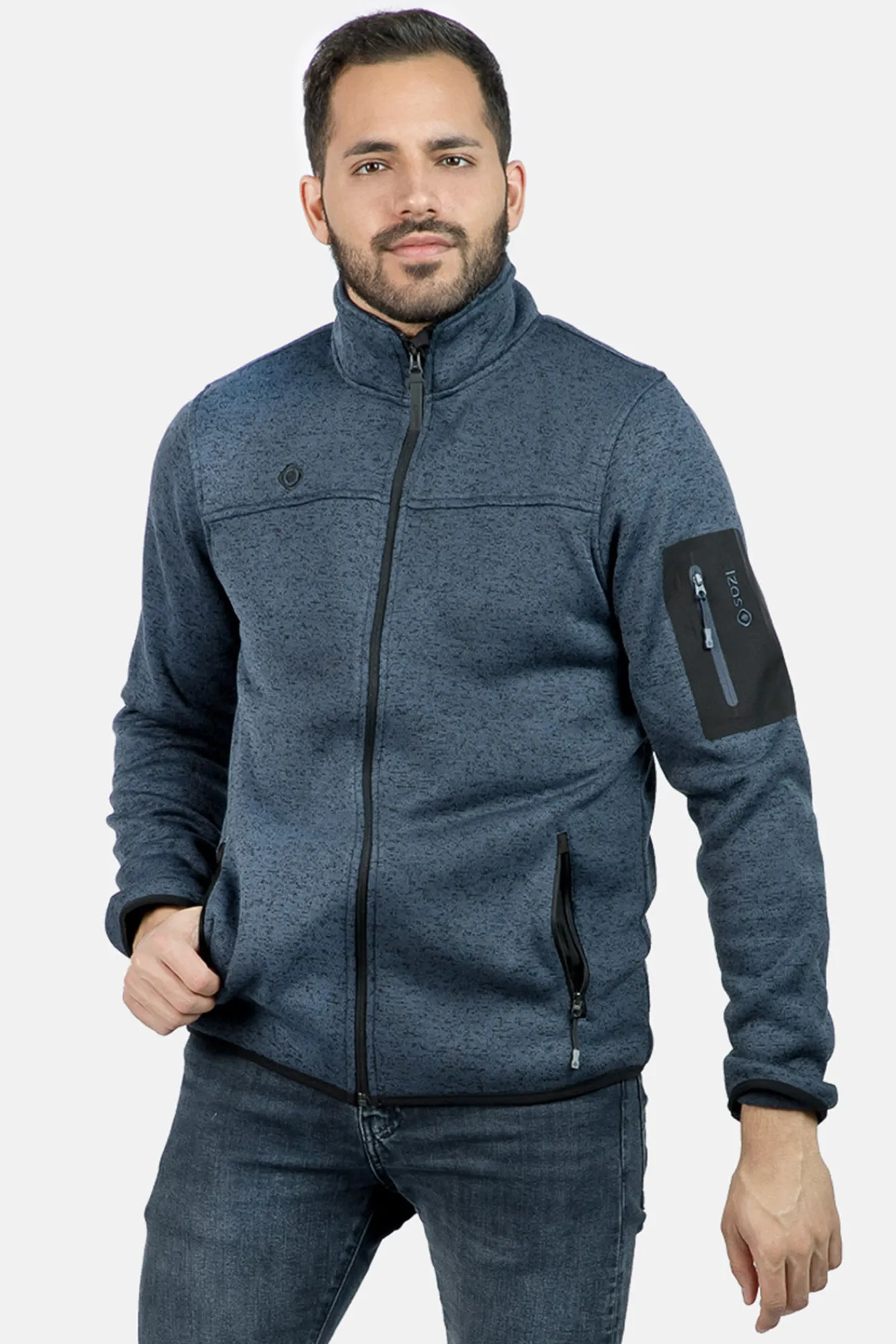 Izas Chaqueta Polar De Punto Azul Marino