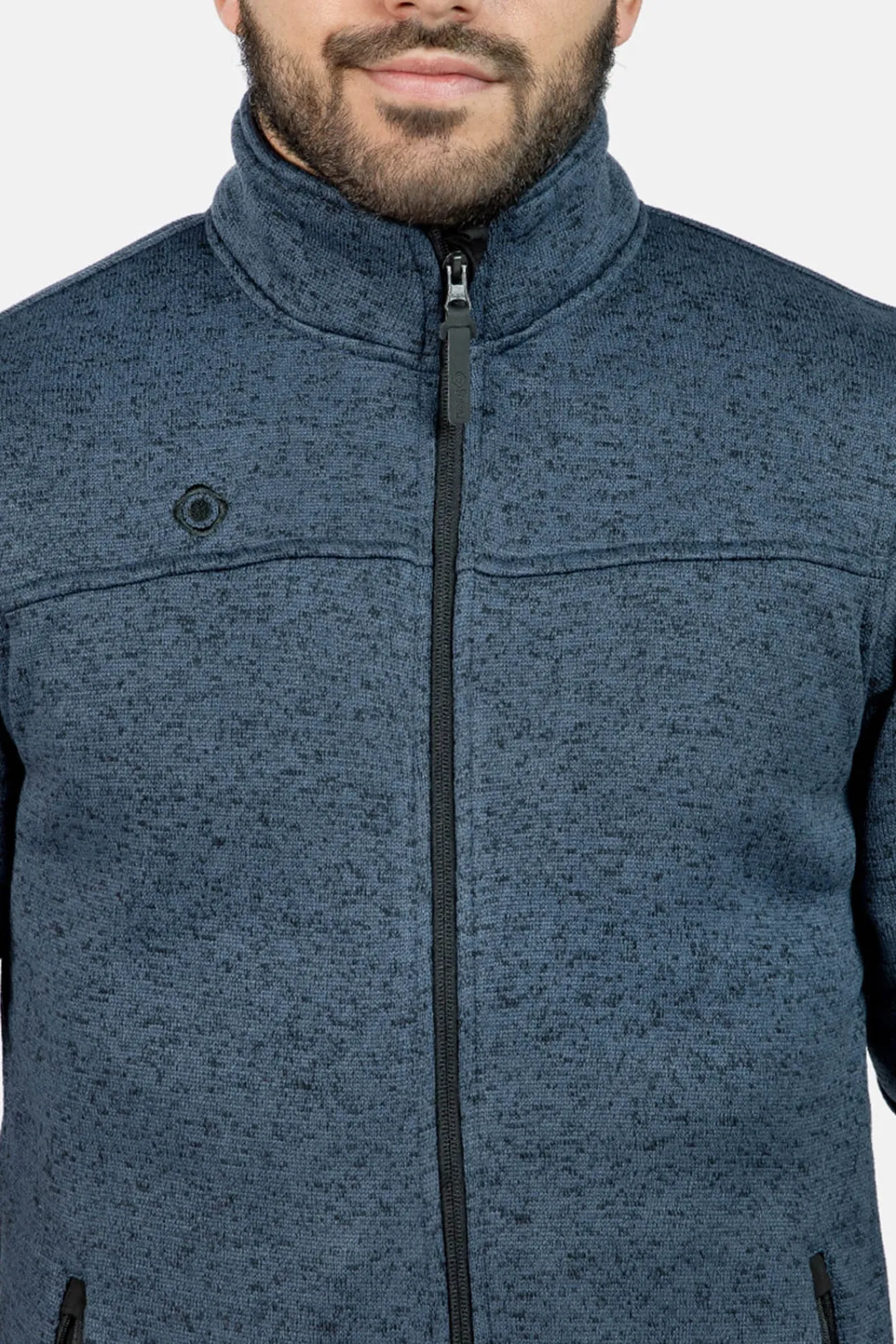 Izas Chaqueta Polar De Punto Azul Marino