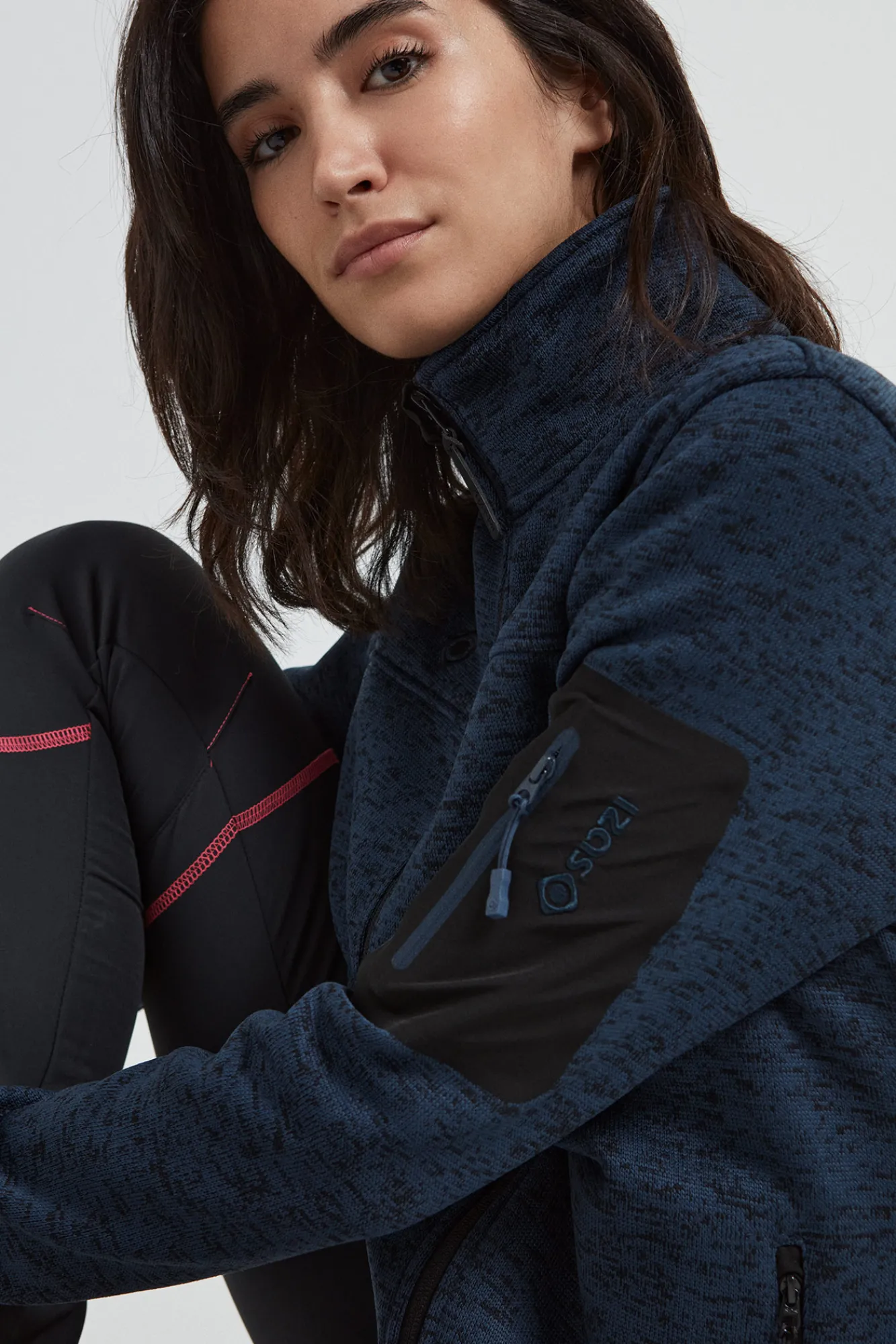 Izas Chaqueta Polar De Punto Azul Marino Hot