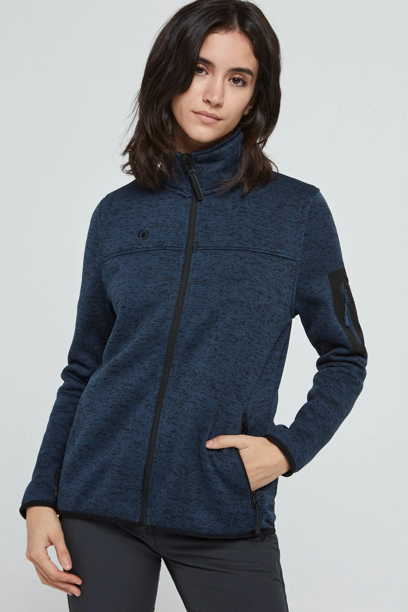 Izas Chaqueta Polar De Punto Azul Marino Hot