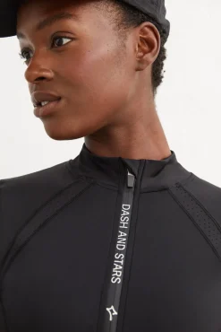 Dash and Stars Chaqueta Running Transpirable Negro Clearance