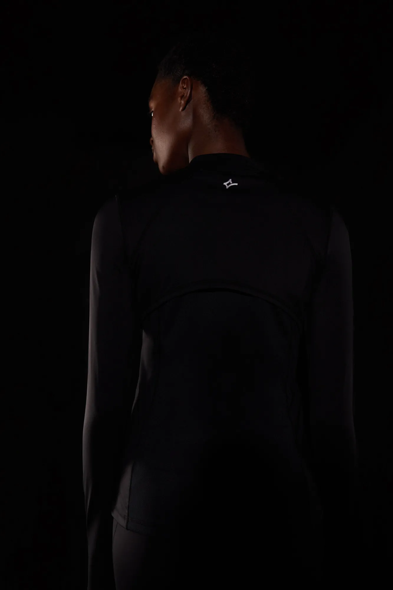 Dash and Stars Chaqueta Running Transpirable Negro Clearance