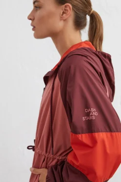 Dash and Stars Chaqueta Tecnica Granate Estampado Discount