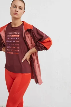 Dash and Stars Chaqueta Tecnica Granate Estampado Discount