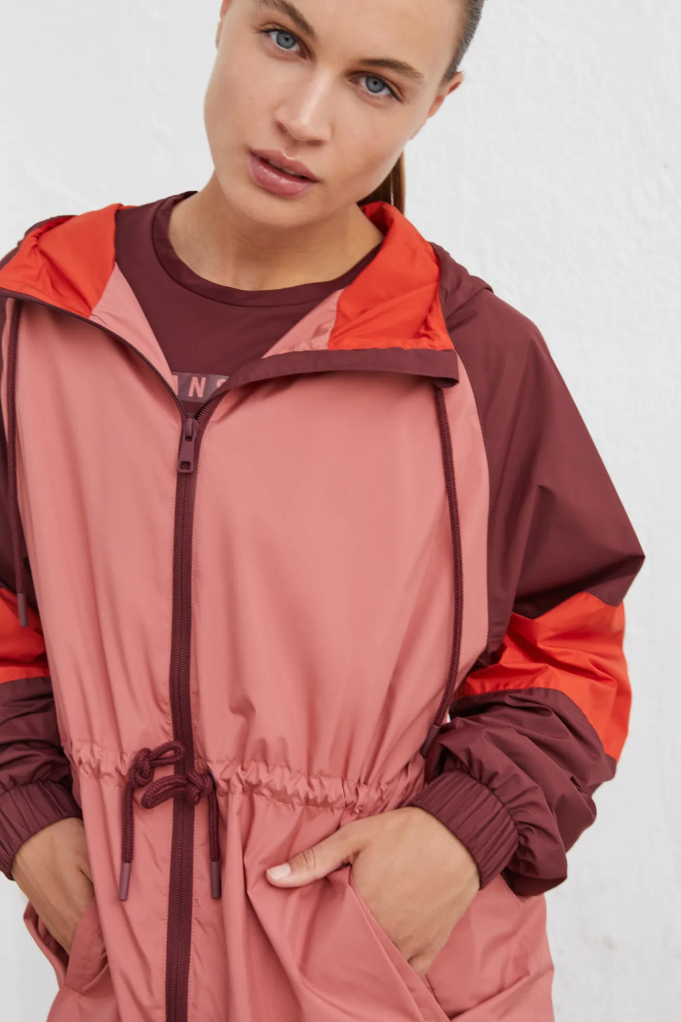 Dash and Stars Chaqueta Tecnica Granate Estampado Discount