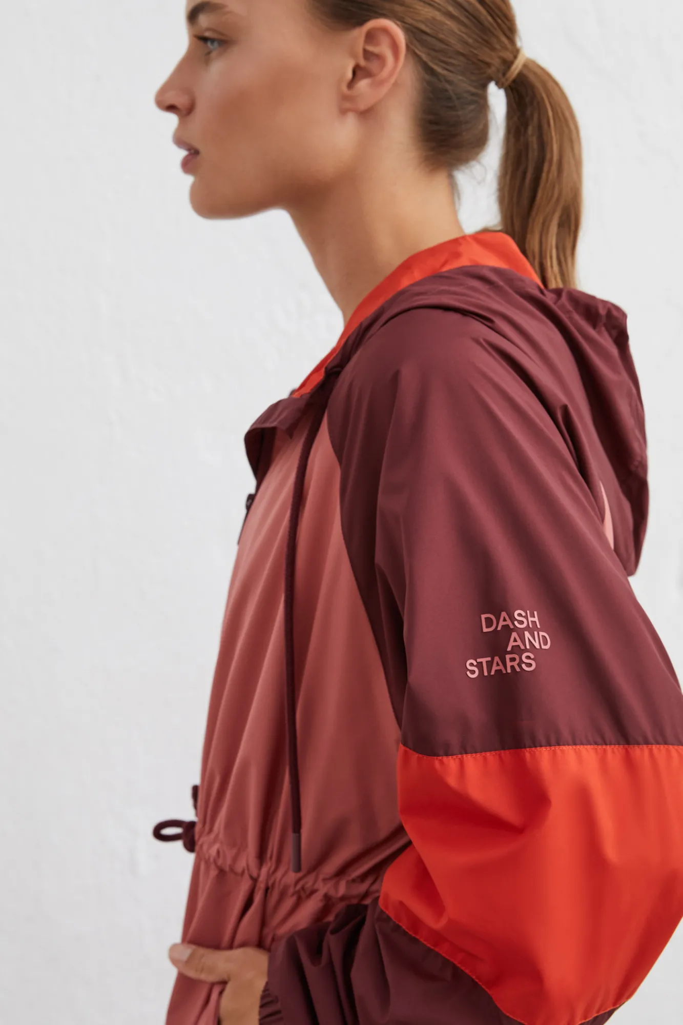 Dash and Stars Chaqueta Tecnica Granate Estampado Discount