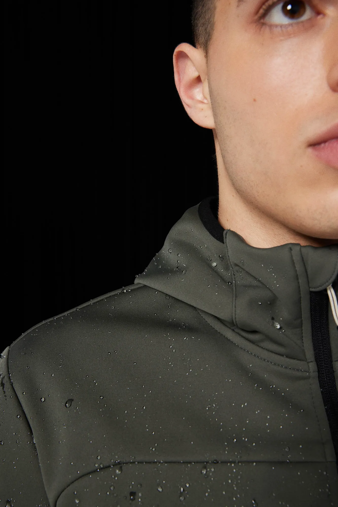 * Chaqueta Tecnica Softshell Kaki Oscuro Discount