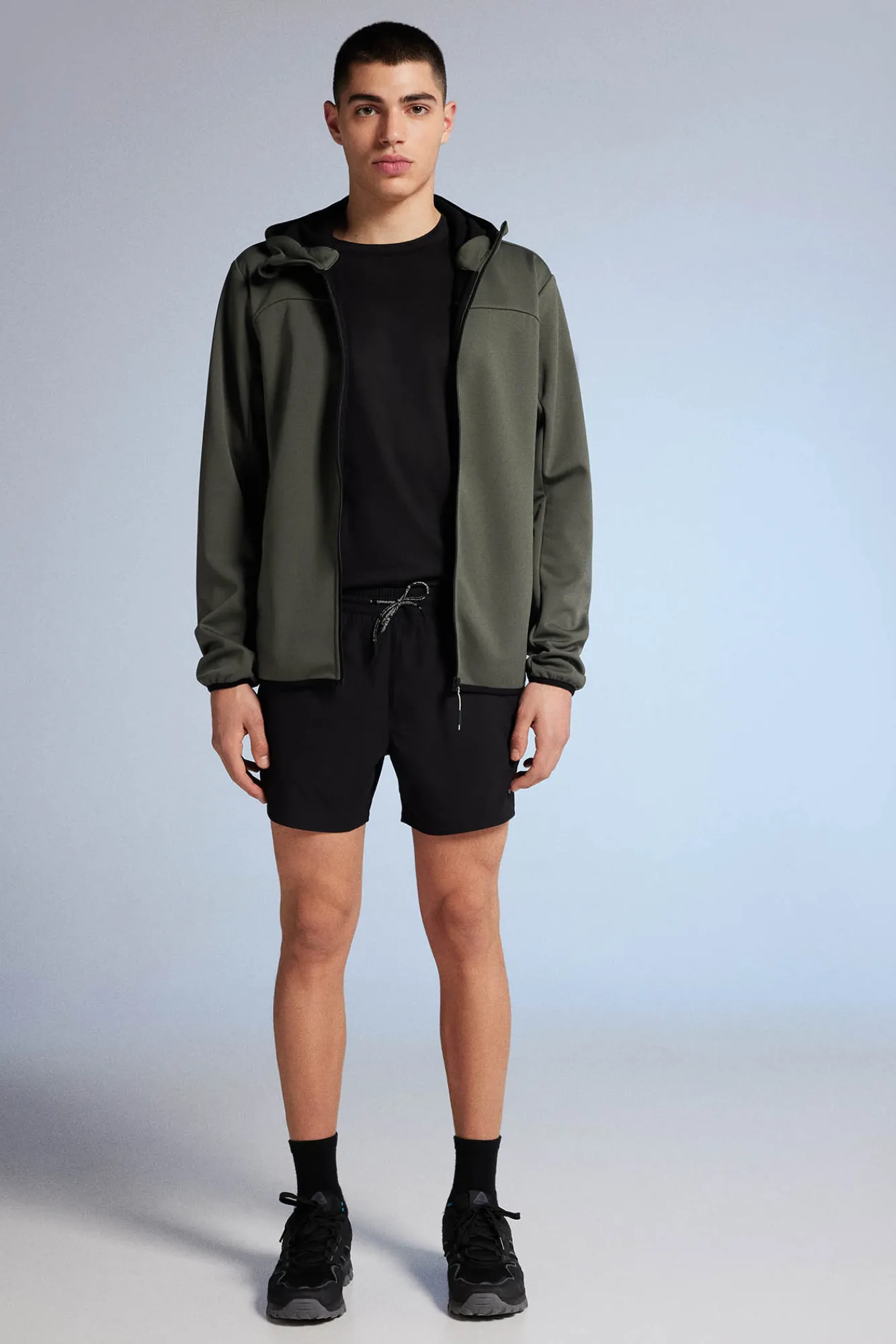 * Chaqueta Tecnica Softshell Kaki Oscuro Discount