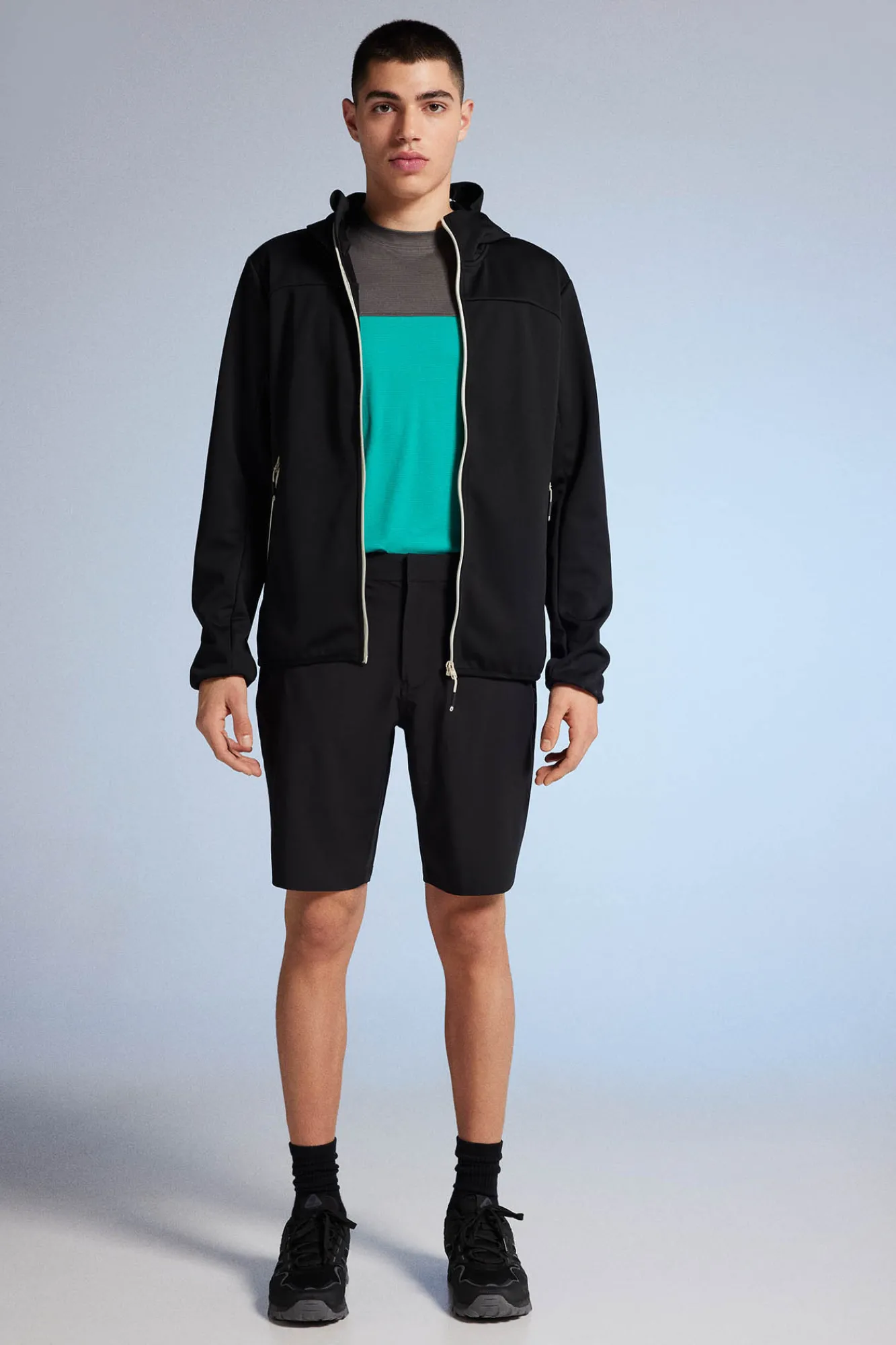 * Chaqueta Tecnica Softshell Negro New