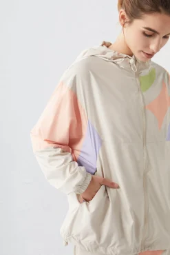 Dash and Stars Chaqueta Tecnica Water-Repellent Retro Beige Discount