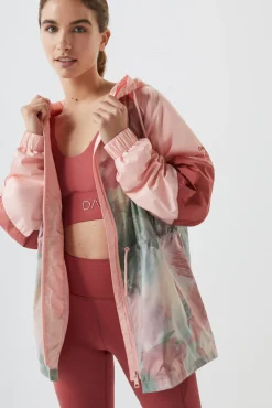 Dash and Stars Chaqueta Tecnica Water-Repellent Estampado Rosa Outlet