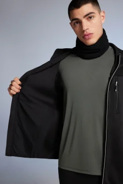* Chaqueta Tejido Doble Gris Oscuro Best
