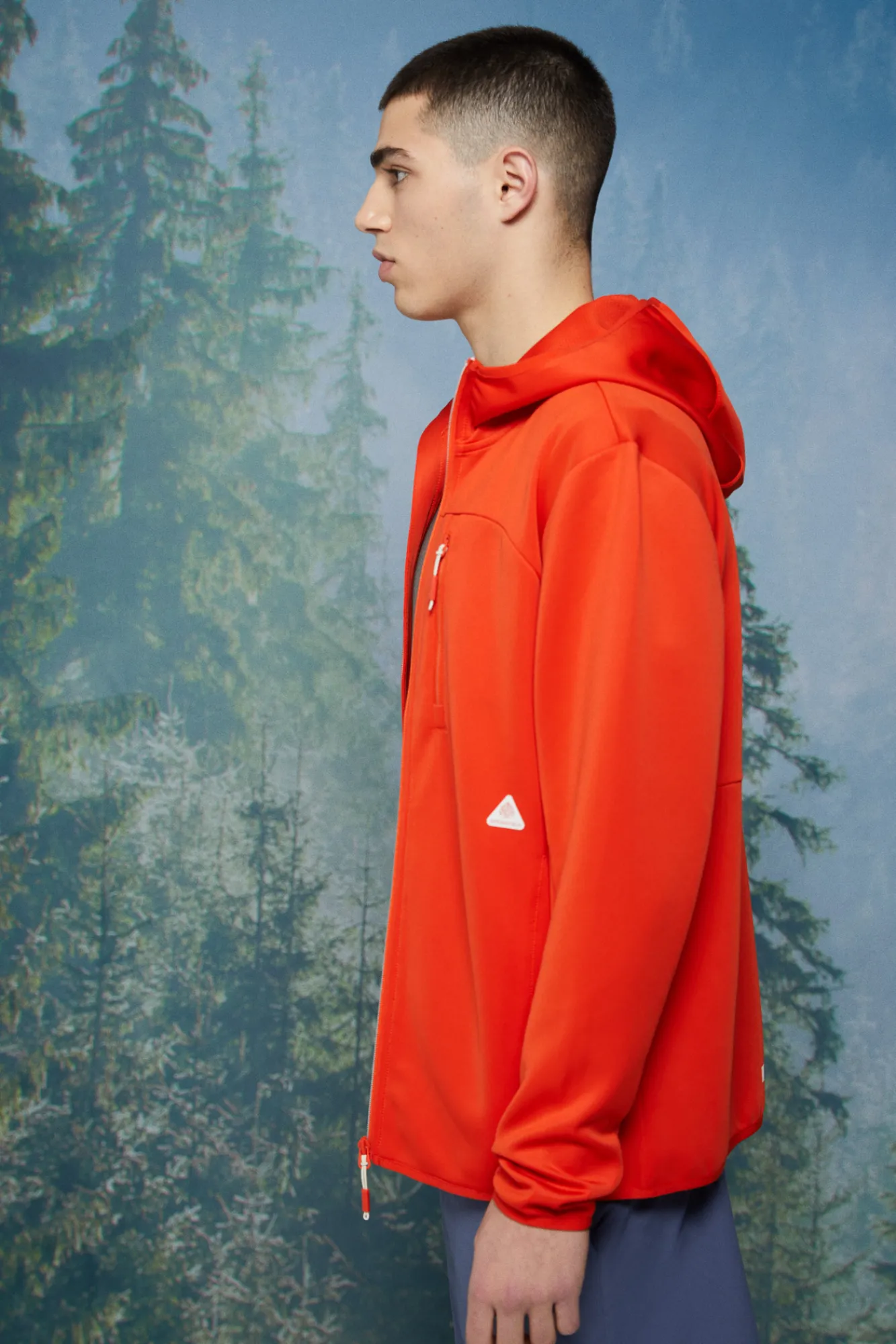 * Chaqueta Tejido Doble Naranja New
