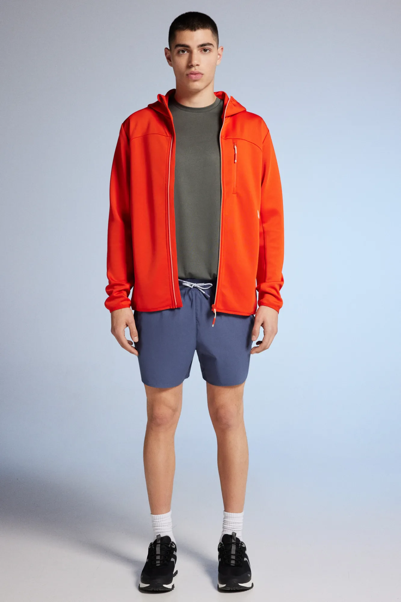 * Chaqueta Tejido Doble Naranja New