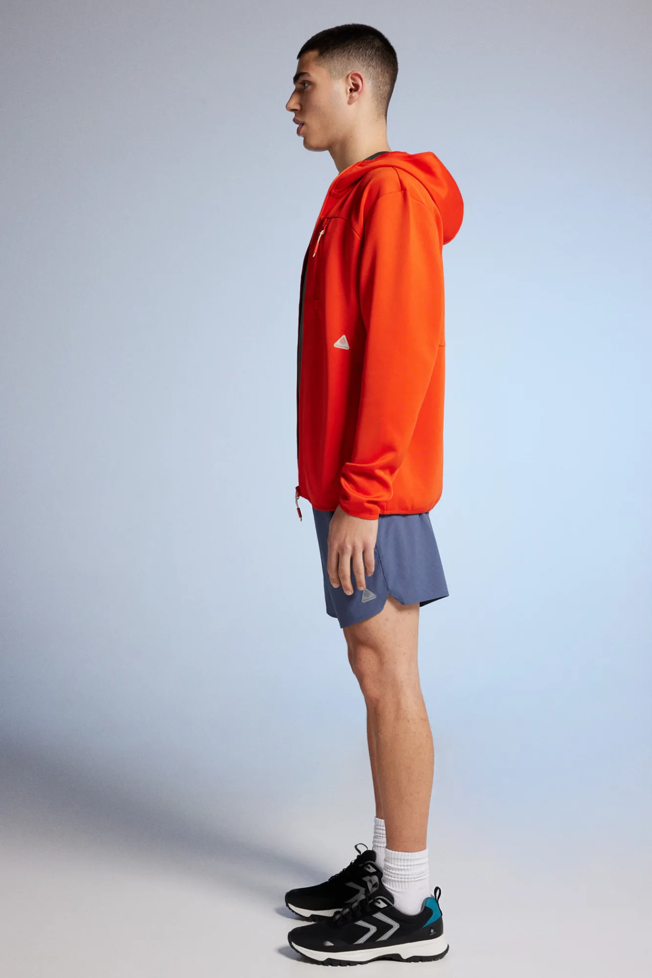 * Chaqueta Tejido Doble Naranja New