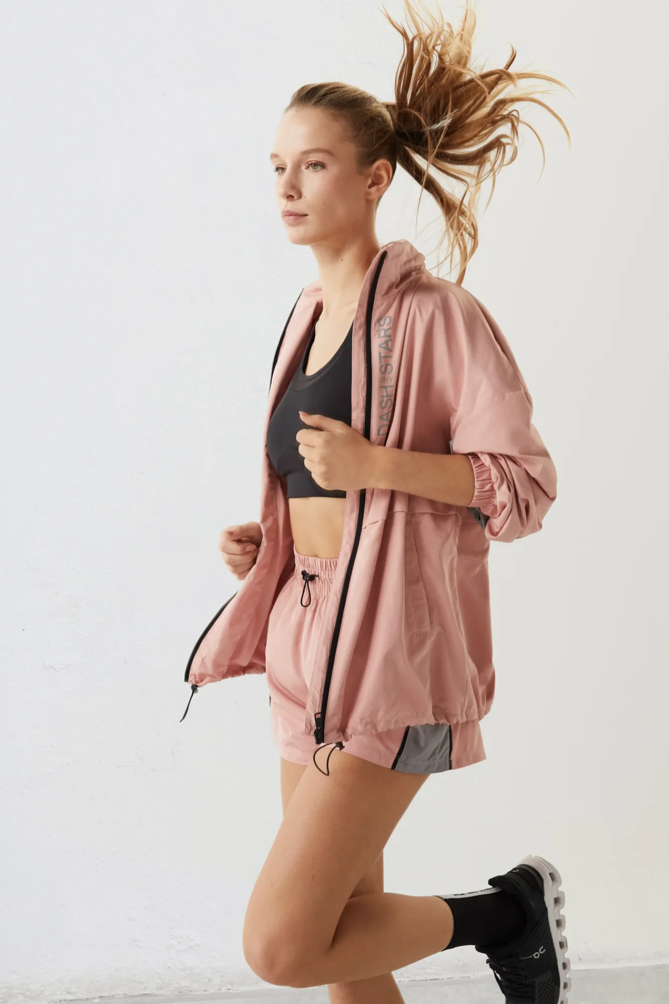 Dash and Stars Chaqueta Water-Repellent Rosa Clearance