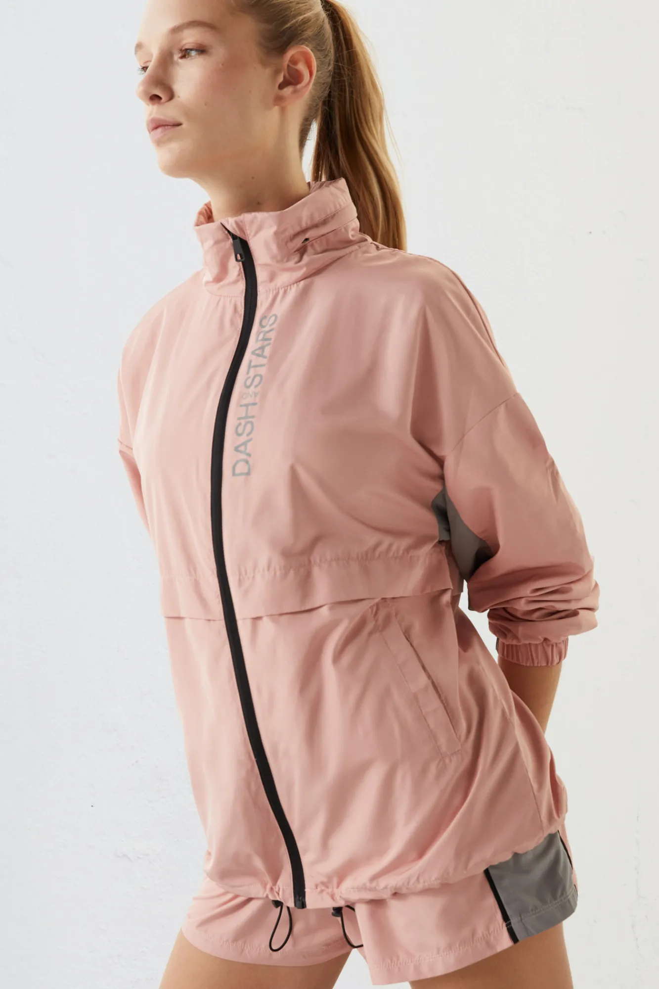 Dash and Stars Chaqueta Water-Repellent Rosa Clearance