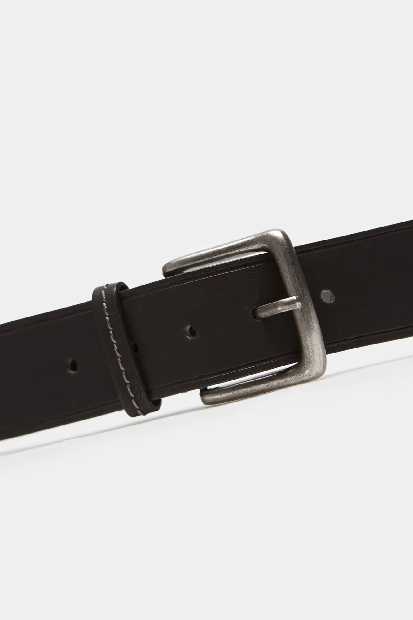 * Cinturon Basico Reversible Negro Online