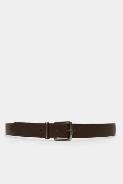 * Cinturon Basico Reversible Marron Oscuro Discount