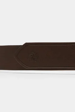 * Cinturon Basico Reversible Marron Oscuro Discount