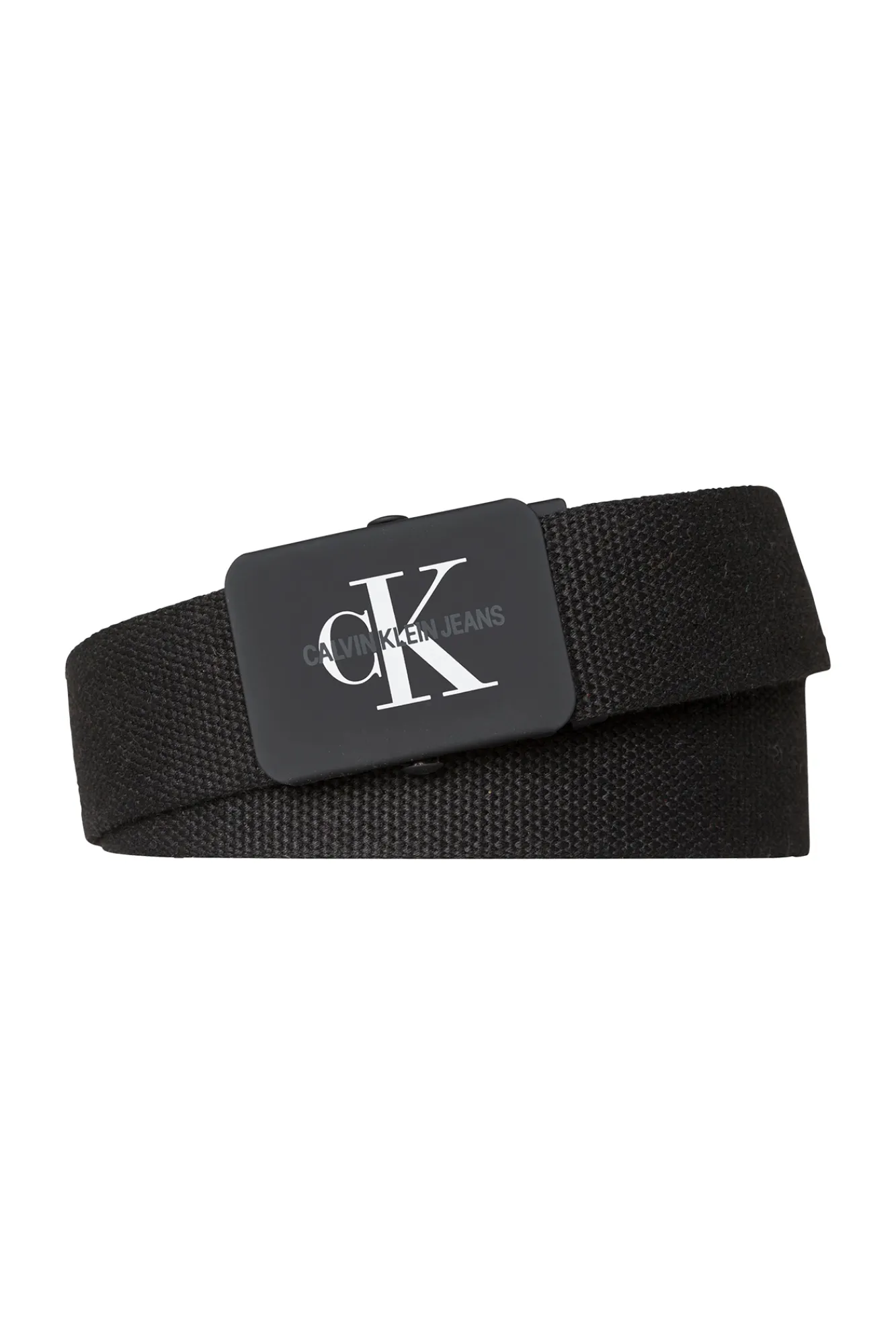 Calvin Klein Cinturon Con Logo Ckj Negro New