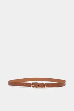 * Cinturon Doble Hebilla Estampado Marron Online
