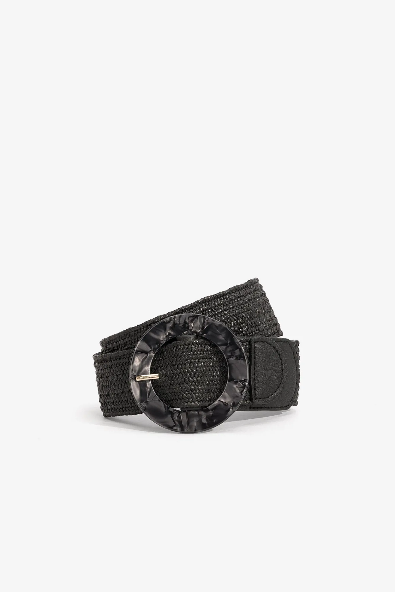 Tiffosi Cinturon Efecto Paja Hilda Negro Hot