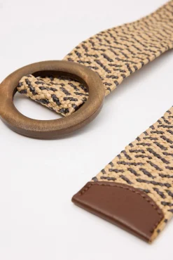 Inside Cinturon Elastico 4Cm Marron Medio Discount