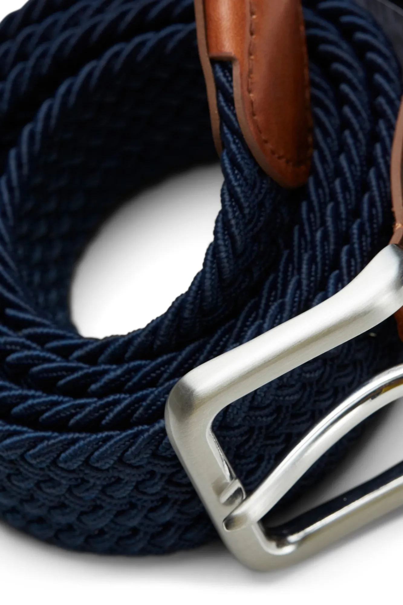 Jack & Jones Cinturon Elastico Y Trenzado Navy Clearance