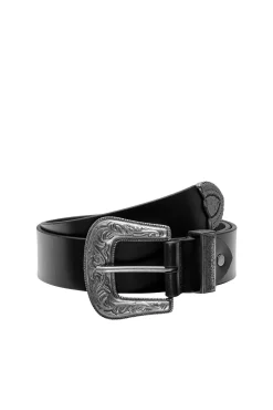 Only Cinturon Hebillas Cowboy Negro Online