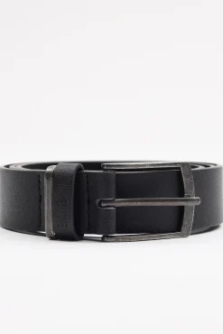 Inside Cinturon Hombre Polipiel Negro
