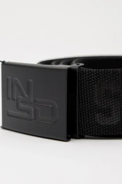 Inside Cinturon Lona Elastico Hombre Negro Outlet