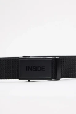 Inside Cinturon Lona Hombre Negro New