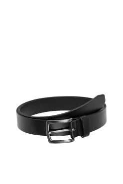 Only & Sons Cinturon Piel Negro Discount