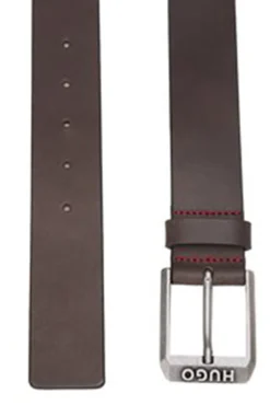 HUGO Cinturon Piel Marron Oscuro Online
